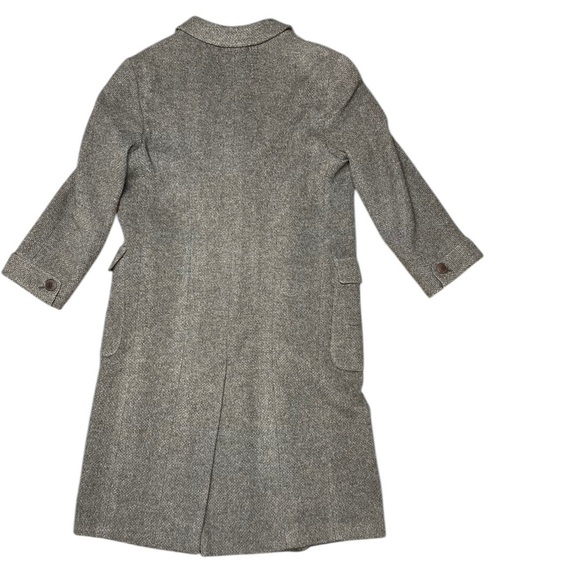 Giorgio Armani ~ Women’s Wool Mohair Alpaca Gray Trench Car Coat ~ Sz 8 ~ VTG - Picture 6 of 16